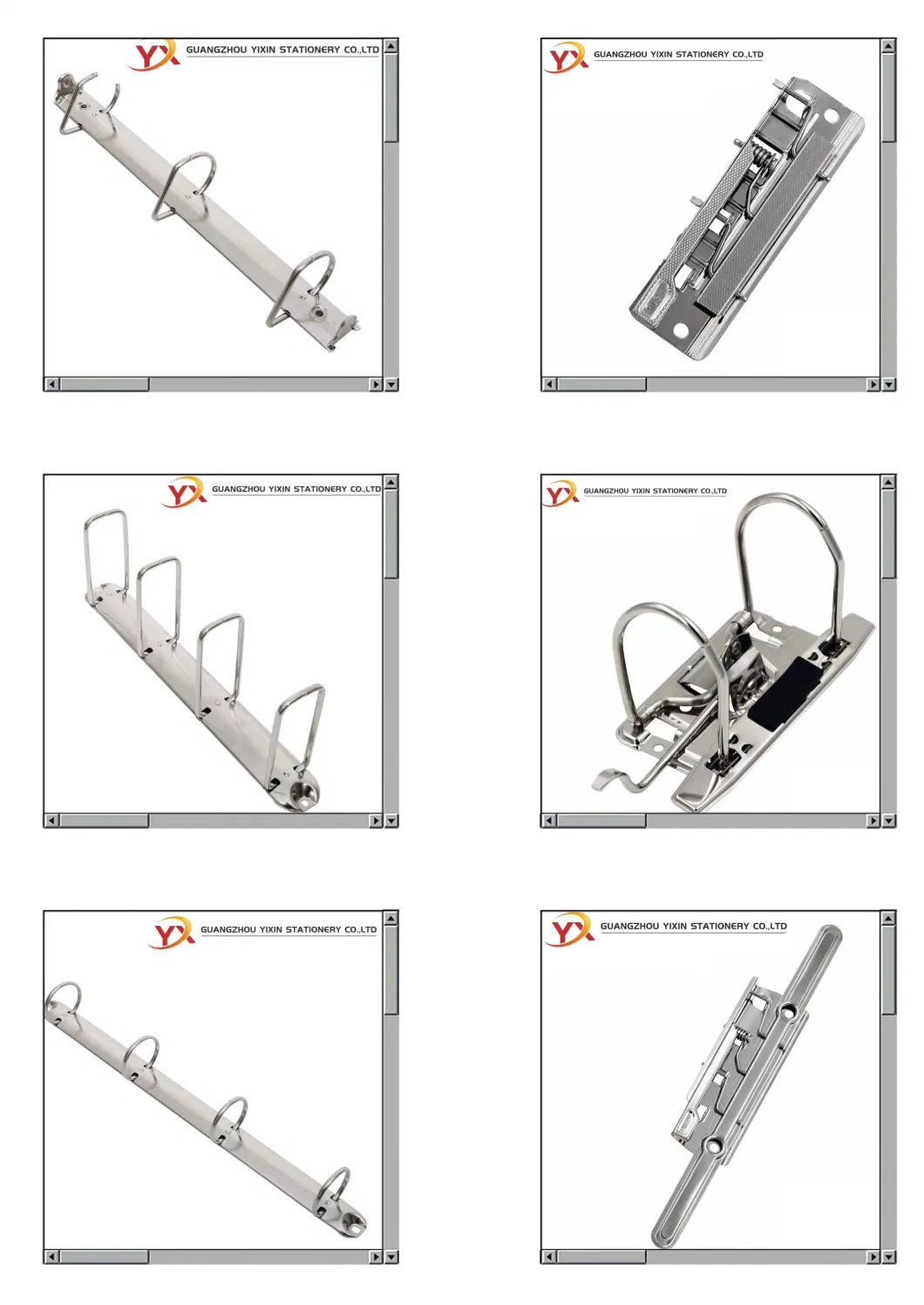 Porous Metal Clip 30 Hole Clip Ring Binder Mechanism for File Paper Book